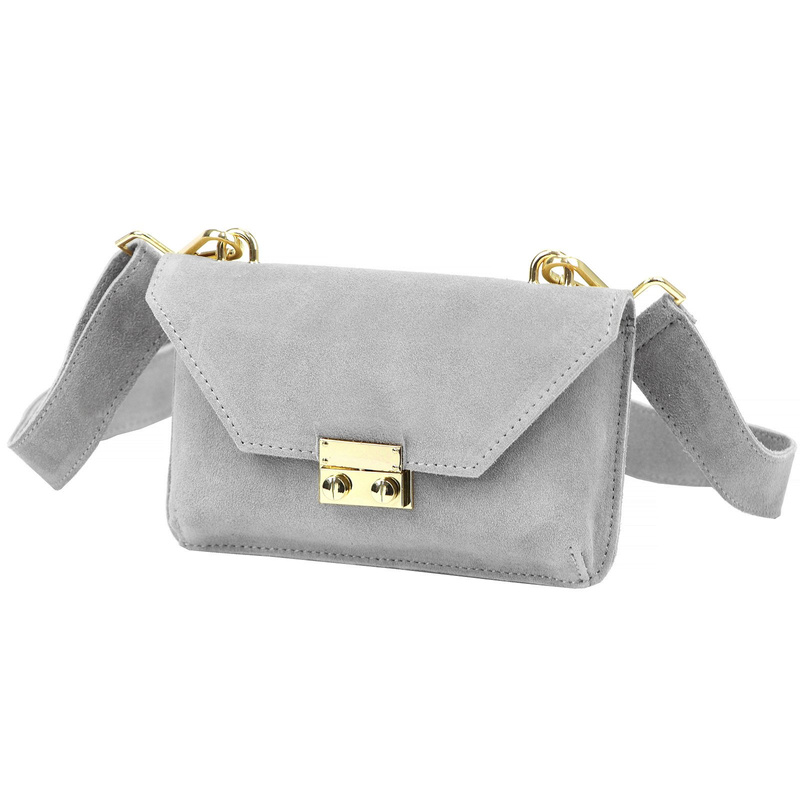 skóra zamsz Damski torebki skórzane Luka 24-077