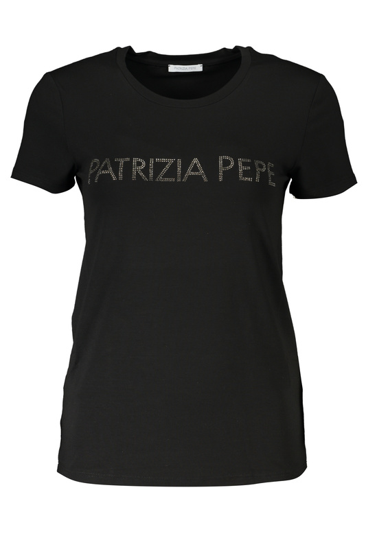 T-SHIRT DAMSKI Z KRÓTKIM RĘKAWEM PATRIZIA PEPE CZARNY