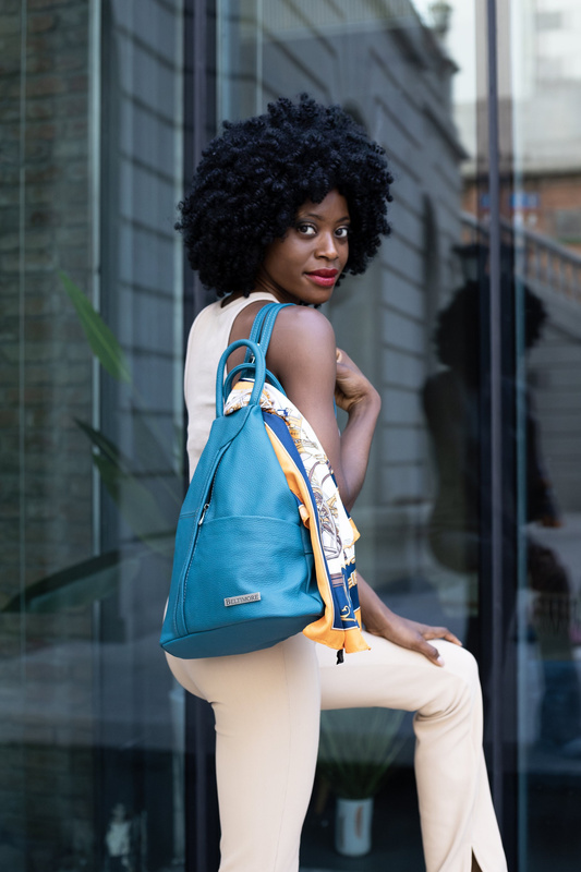 Plecak Damski Skórzany Trójkąt Pojemny Beltimore Q60