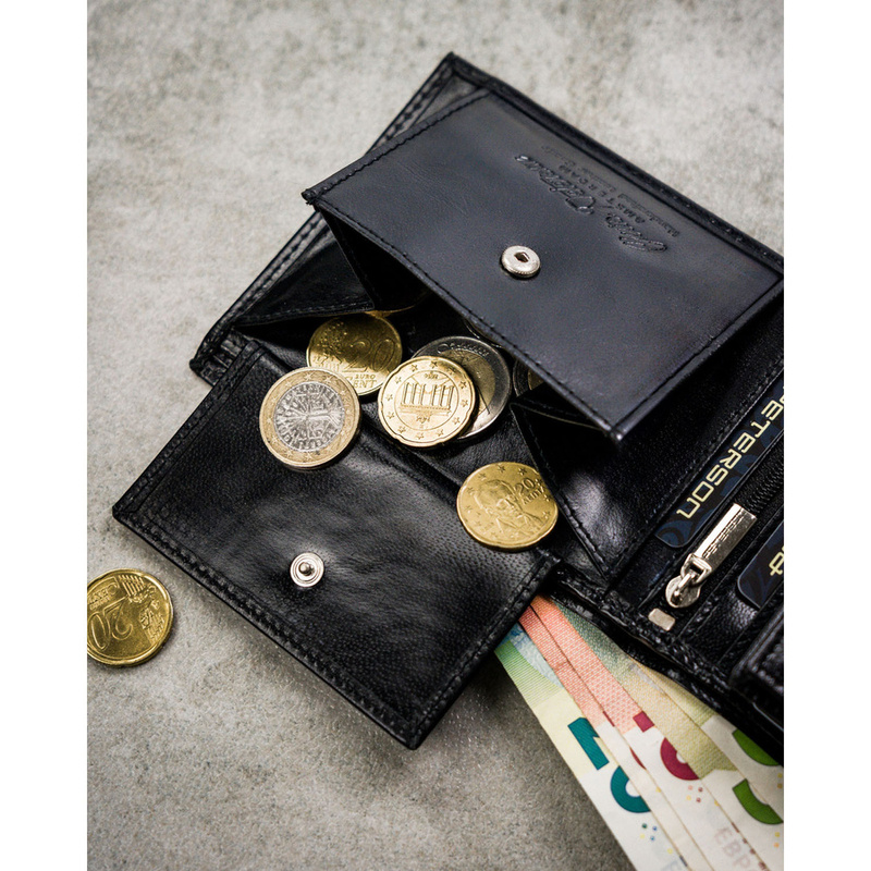 Skórzany męski portfel Peterson PTN N992-NGV