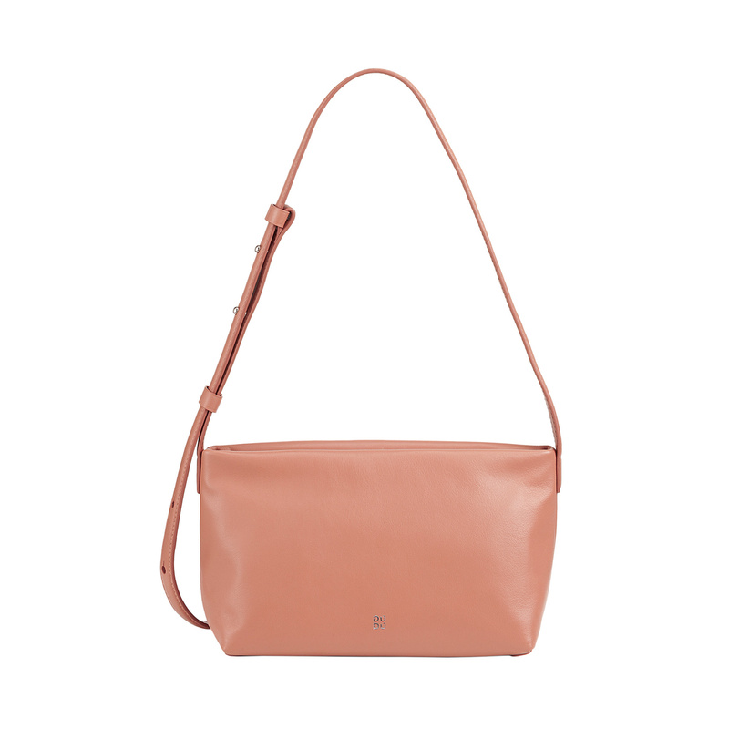 DuDu damska listonoszka skóra naturalna torebka na ramię z kieszenią