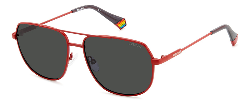 Okulary POLAROID PLD6195SX0Z3. Okulary przeciwsłoneczne, Kolor czerwony. Unisex.