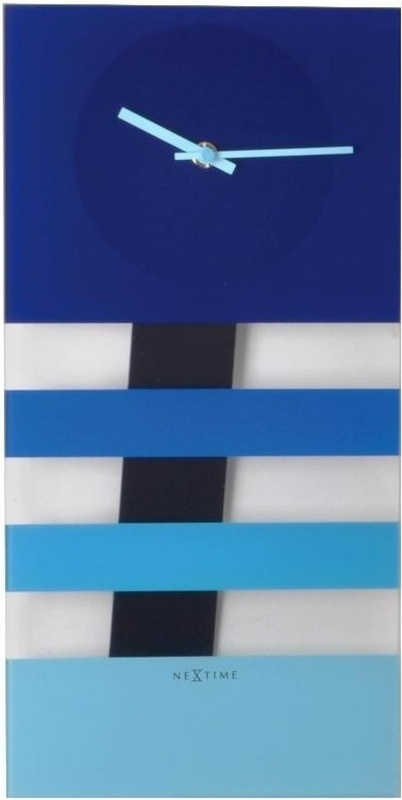 Zegarek NEXTIME 2855BL. Zegar ścienny, Kolor niebieski. Unisex.