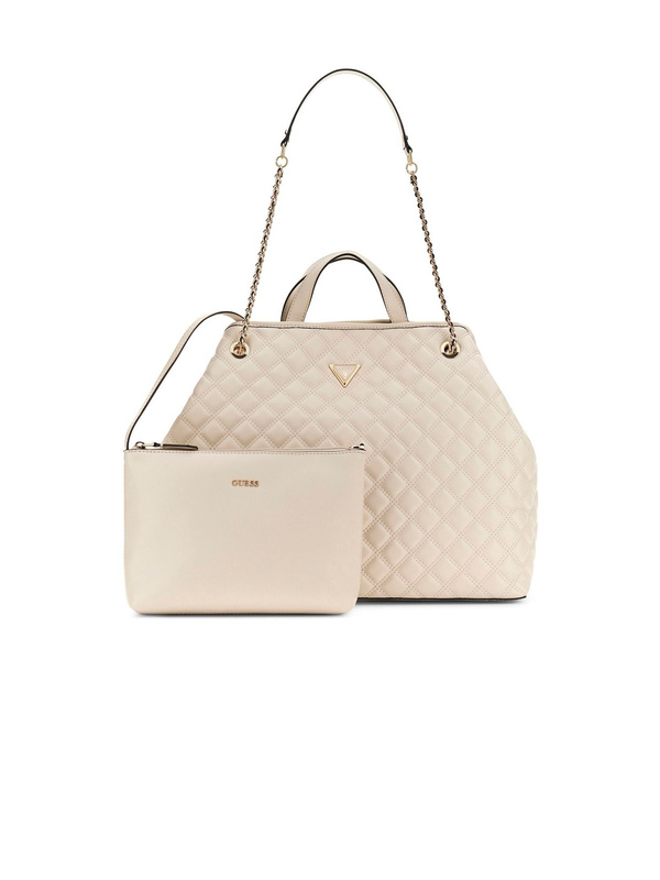 Shopperka damska Guess HWQG96 73290 w kolorze kości słoniowej