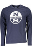 NIEBIESKI T-SHIRT MĘSKI Z DŁUGIM RĘKAWEM NORTH SAILS