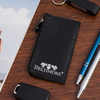 Etui na dokumenty karty czarne skórzane skóra croco slim Beltimore J06