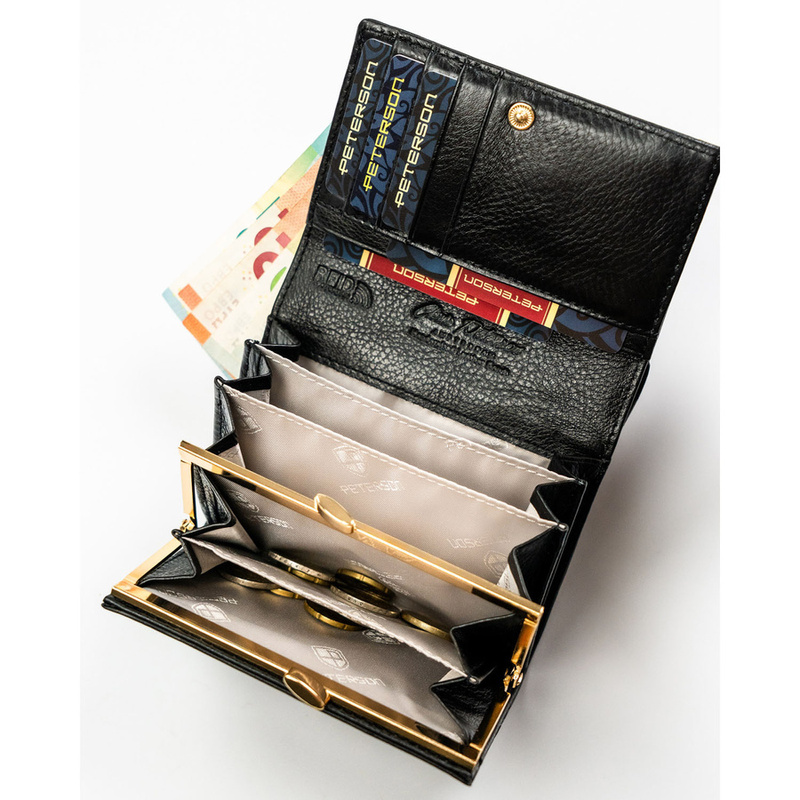 Skórzany damski portfel Peterson PTN PS445-MLF