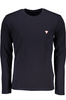 NIEBIESKI T-SHIRT MĘSKI Z DŁUGIM RĘKAWEM GUESS JEANS
