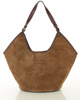 Torebka damska worek hobo bag skóra naturalna - MARCO MAZZINI czarna