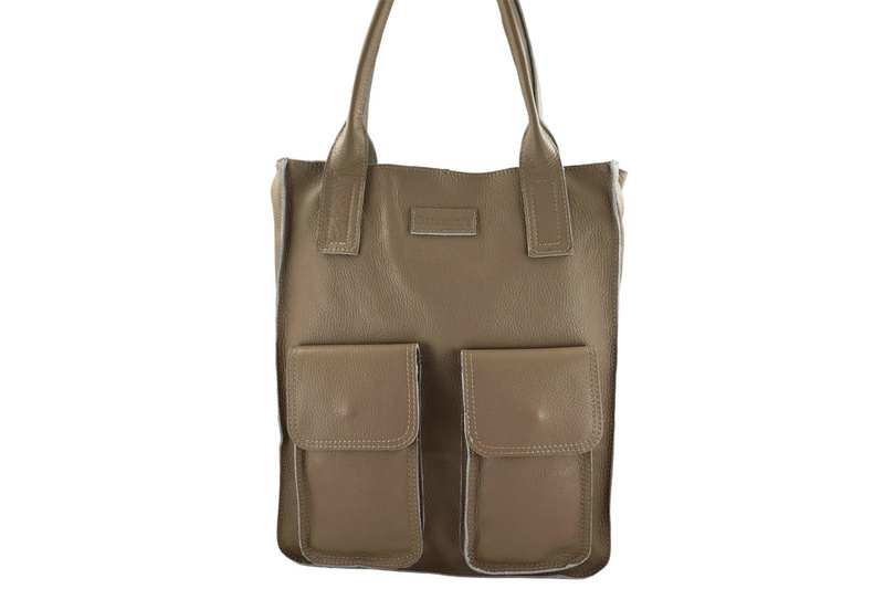 Torby shopper bag do pracy - Beżowe 