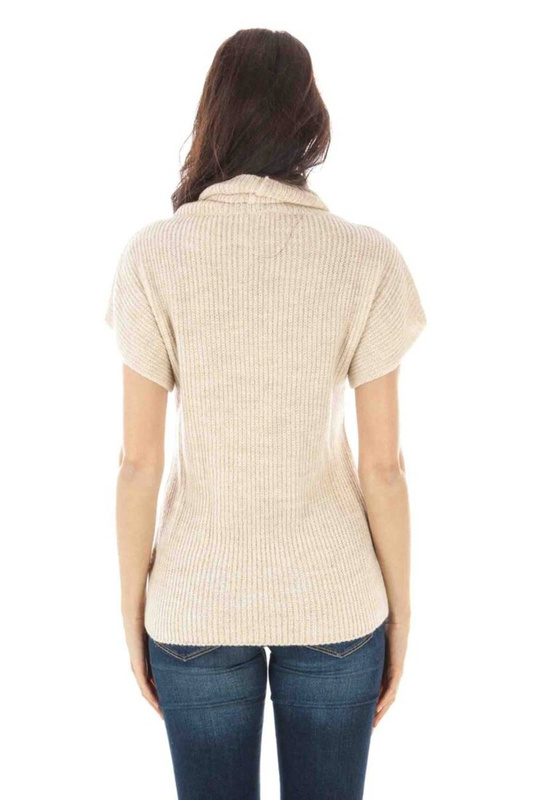 BEŻOWY SWETER FRED PERRY DAMSKI