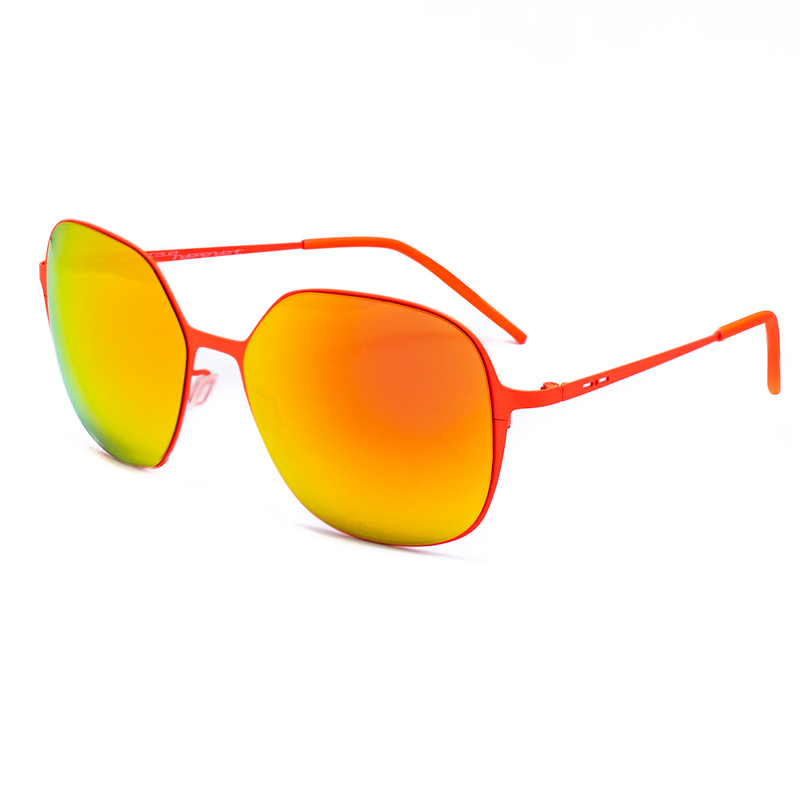 Okulary ITALIA INDEPENDENT 0202-055-000. Okulary przeciwsłoneczne, Kolor czerwony. Kobieta.