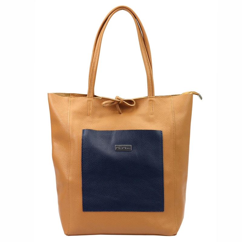 Shopperbag damska skórzana na ramię duża MiaMore