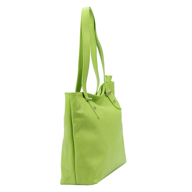 Shopperbag damska torebka na ramię klasyczna ze skóry naturalnej Luka