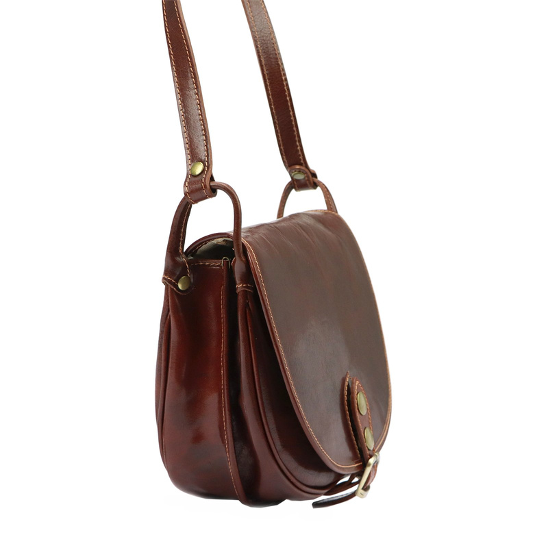 Florence damska listonoszka skóra naturalna torebka na ramię klapa magnes