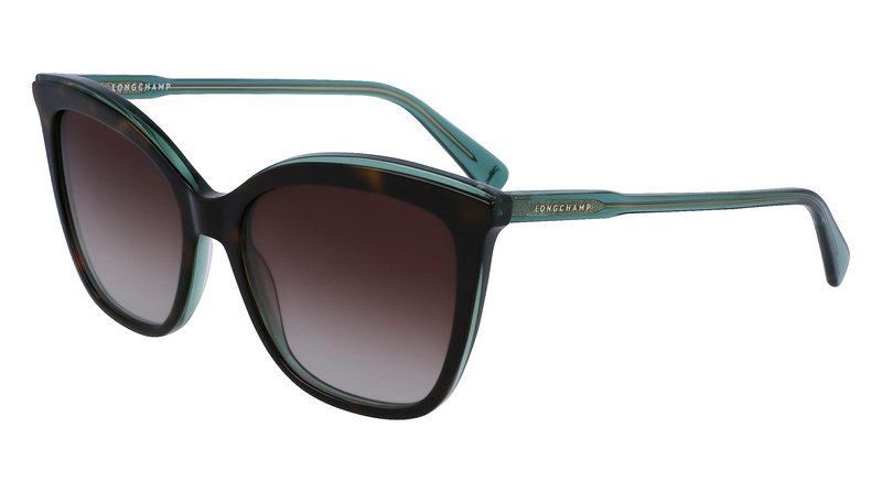 Okulary LONGCHAMP LO729S5517215. Okulary przeciwsłoneczne, Kolor zielony. Kobieta.