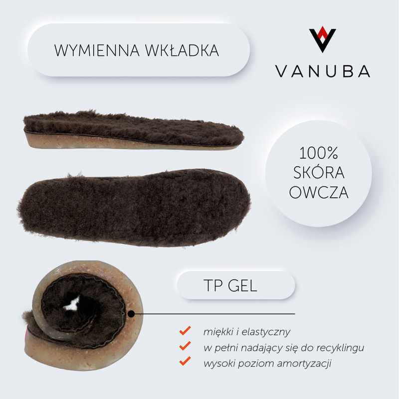 Kapcie damskie KARAYAKA brązowe
