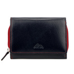 Zgrabna zamykana damska portmonetka skórzany portfel EL FORREST RFID