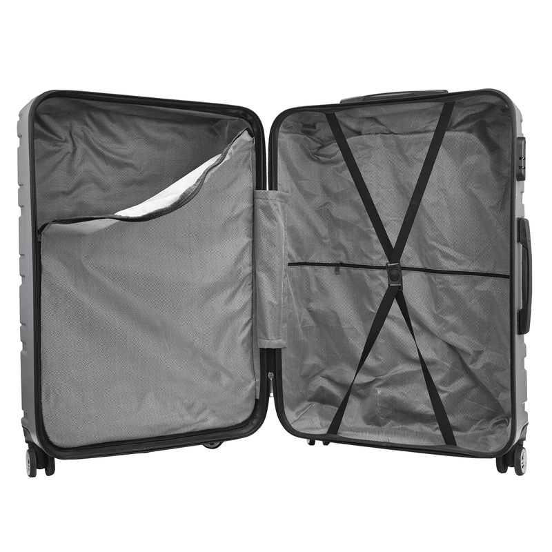 Gravitt zestaw 3 walizek podróżnych na kółkach materiał ABS zamek na kod