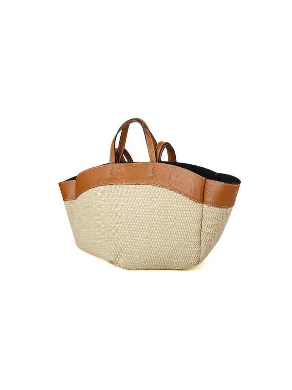 Damska torebka shopper Giulia Monti GM1647 jasnobrązowa
