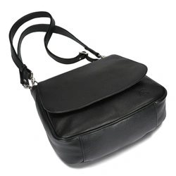 Voyager Damska Torebka Skórzana Listonoszka Crossbody Na Ramię Z Klapą