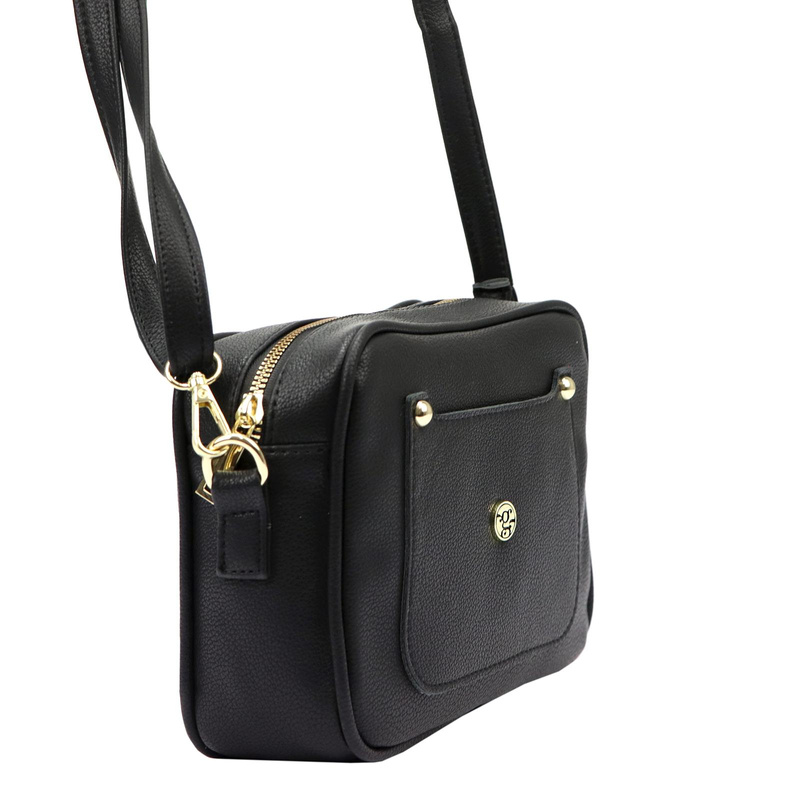 Gregorio damska listonoszka torebka przez ramię skóra eko z kieszeniami