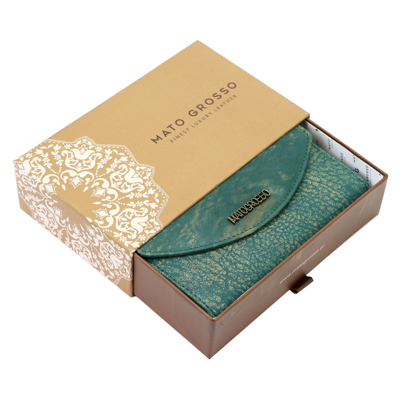 Mato Grosso damski portfel skóra naturalna pojemna portmonetka system RFID