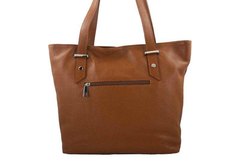 Shopper bag - duża torebka miejska - Brązowa jasna