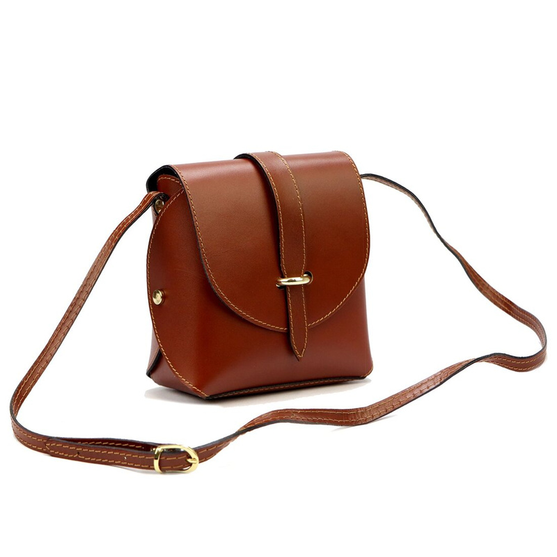 Gregorio damska listonoszka skora naturalna torebka z klapą na ramię