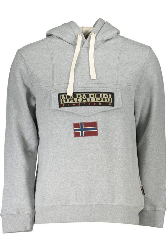 BLUZA NAPAPIJRI BEZ ZAMKA SZARA MĘSKA