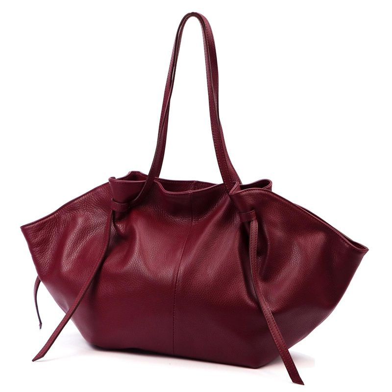 Vera Pelle damska shopperbag skóra naturalna miękka duża torebka na ramię