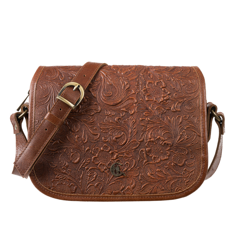 Torebka damska vintage z tłoczeniem Canaletto TD624s300t4