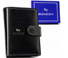 Duży Skórzany portfel męski system RFID Rovicky