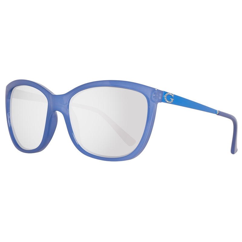 Okulary GUESS GU7444-5884C. Okulary przeciwsłoneczne, Kolor niebieski. Kobieta.