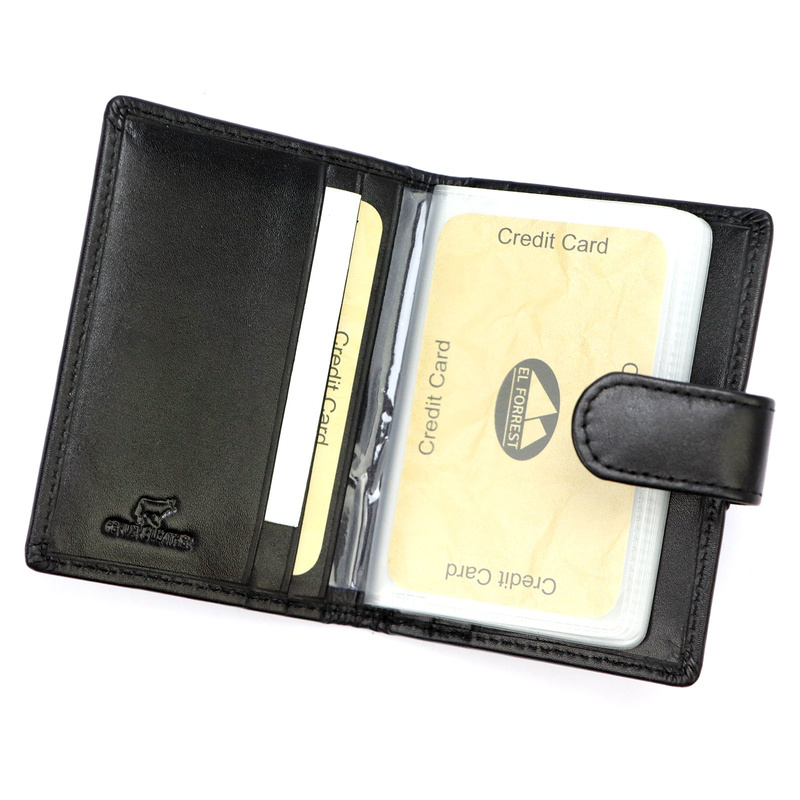 Skórzane duże etui na dokumenty EL FORREST RFID