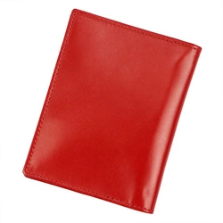 Pionowe składane Skórzane etui na karty dokumenty EL FORREST RFID