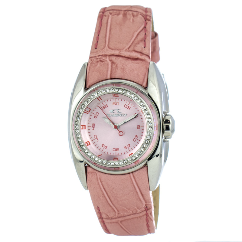 Zegarek CHRONOTECH CT7704LS-07. Kwarcowy, Kolor różowy. Kobieta.