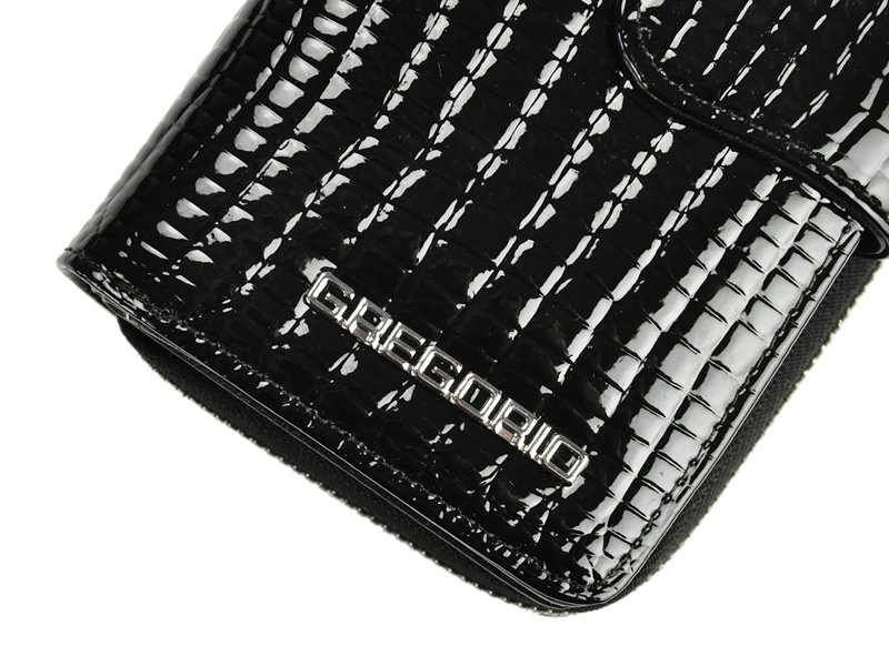 skóra naturalna + Damski portfel ze skóry ekologicznej Gregorio GL-116