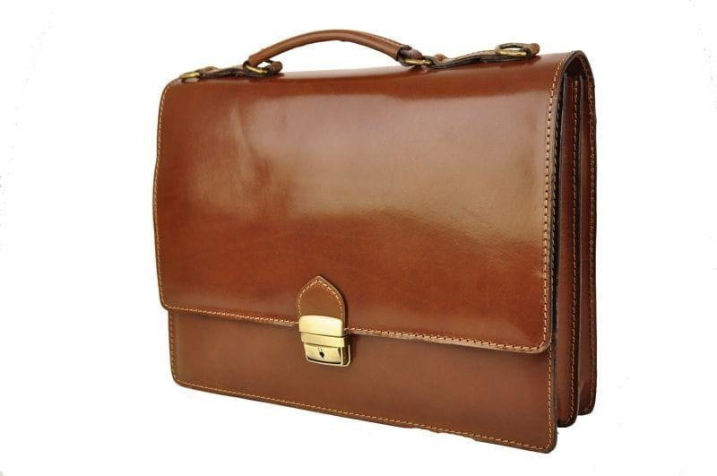 Teczka męska skórzana - Barberini's - Czarna