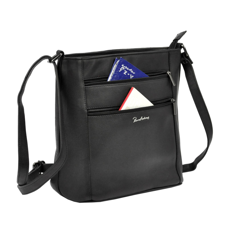 Saszetka męska przez ramię skórzana Pierre Andreus