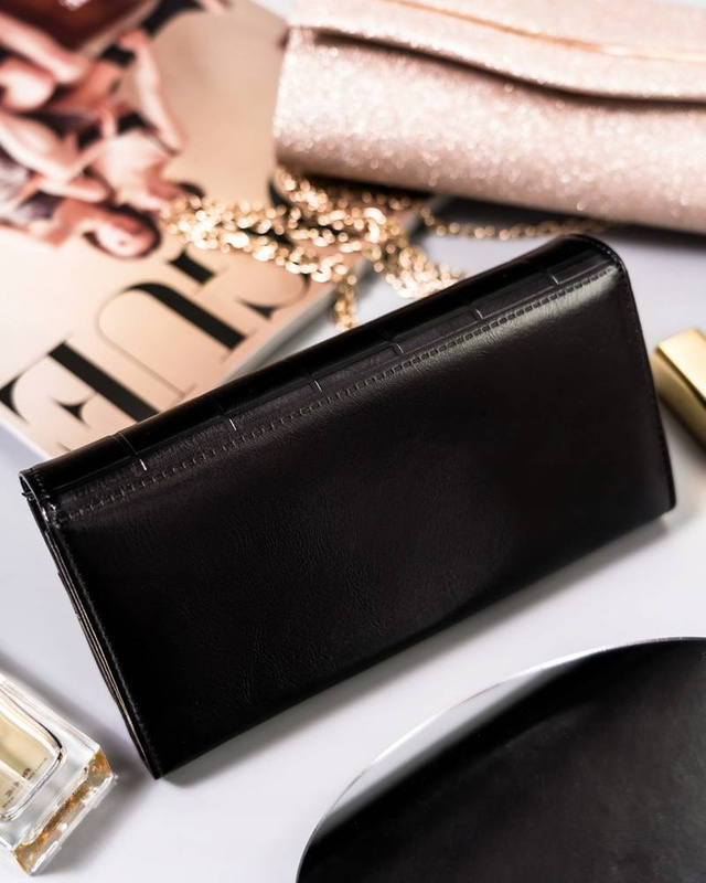 Rovicky portfel damski podłużny duży skóra eko i naturalna pikowany duży