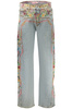 Niebieskie jeansy damskie Desigual Versalles