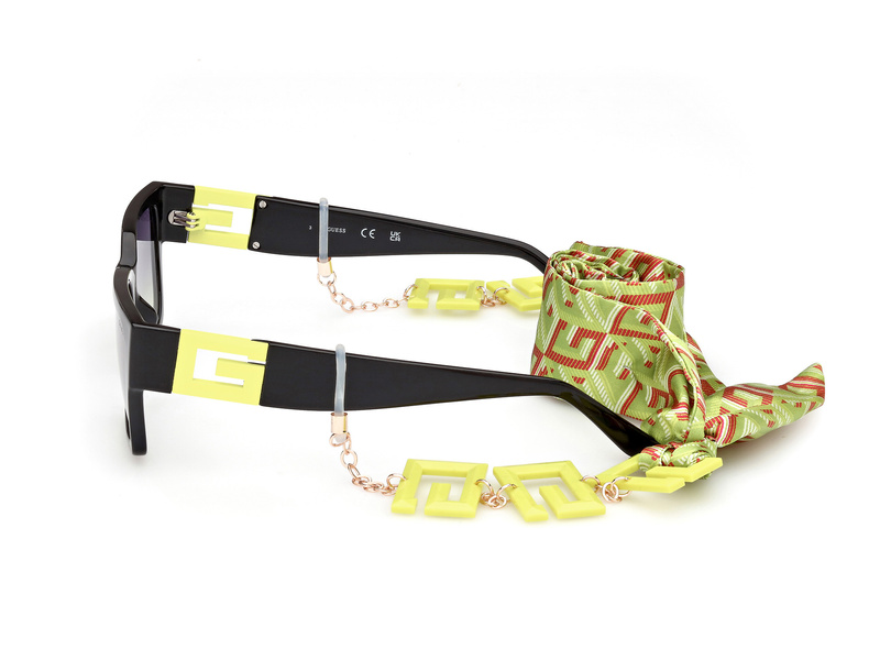 Okulary GUESS GU7916-5541B. Okulary przeciwsłoneczne, Kolor żółty. Unisex.