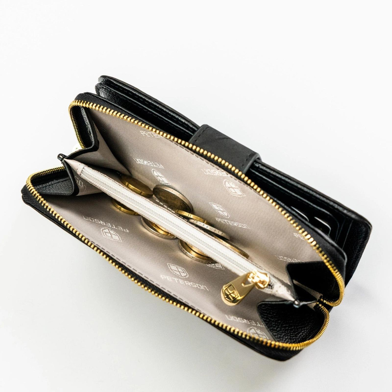 Skórzany damski portfel Peterson PTN PS116-MLF