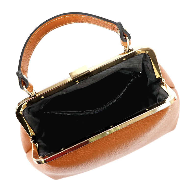 Elegancka Zgrabna damska skórzana torebka do ręki na bigiel od Luka