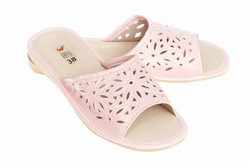 Wójciak Podhale Damskie kapcie skóra naturalna domowe klin 1,5 cm