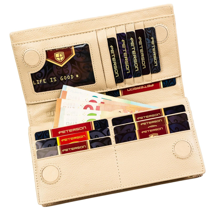 Skórzany damski portfel Peterson PTN PS1431-MLF