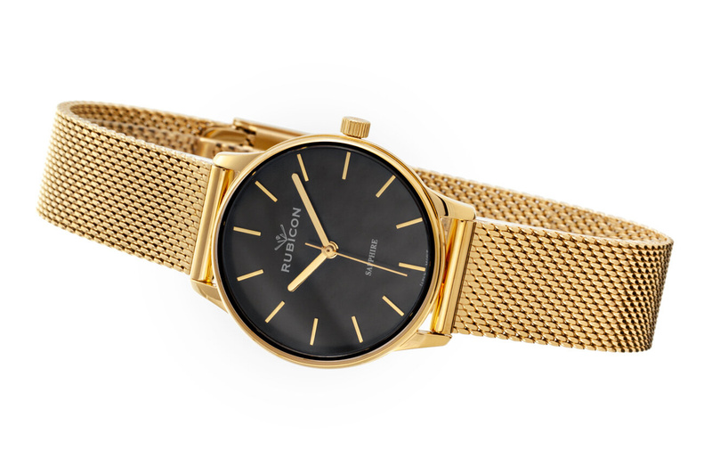 ZEGAREK DAMSKI RUBICON RNBE35 - SZAFIROWE SZKŁO (zr642a)