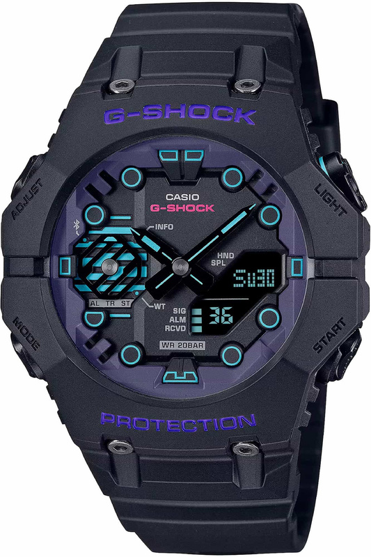 Zegarek CASIO GAB001CBR1AER. Kwarcowy, Kolor czarny. Mężczyzna.