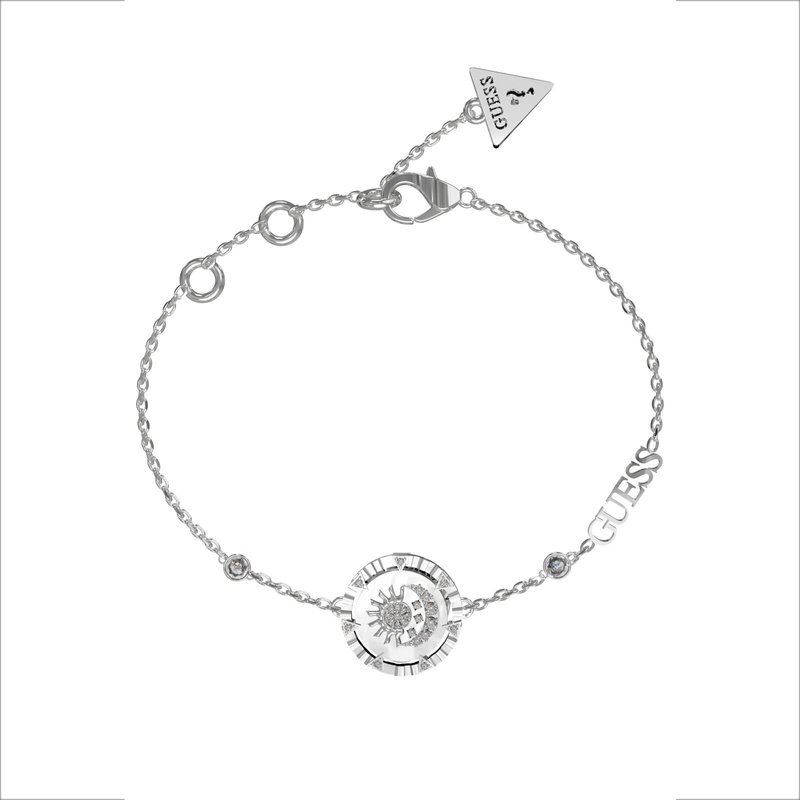 Biżuteria GUESS JUBB04043JWRH. Bransoletka, Kolor szary. Kobieta.
